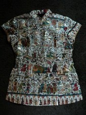 Tunika  Bluse asiatisches Motiv XL