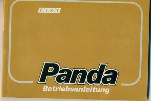 Fiat panda betriebsanleitung - fiat,