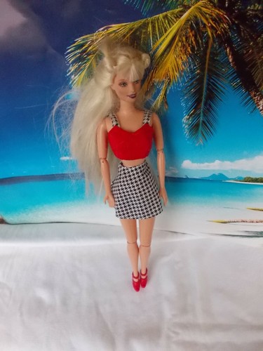 Barbie puppe mit - barbie, puppe,