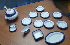 Altes Puppengeschirr 13 teile Metall Puppenhaus Konvolut