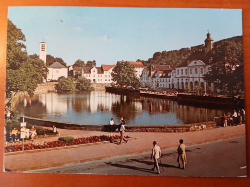 Postkarte 3023 gelaufen bad - 3023, gelaufen,