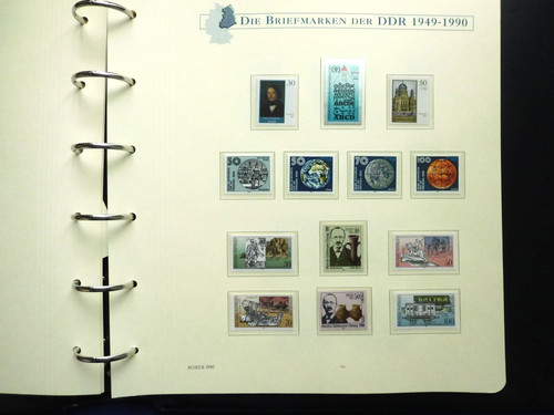 Ddr jahr 1990 marken 6 - +,