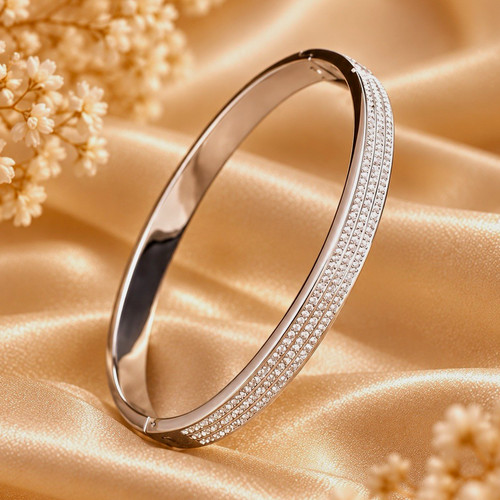 Eleganter armreif silber mit - armreif,