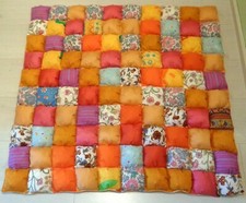 Patchwork krabbeldecke 90x90 - krabbeldecke, /