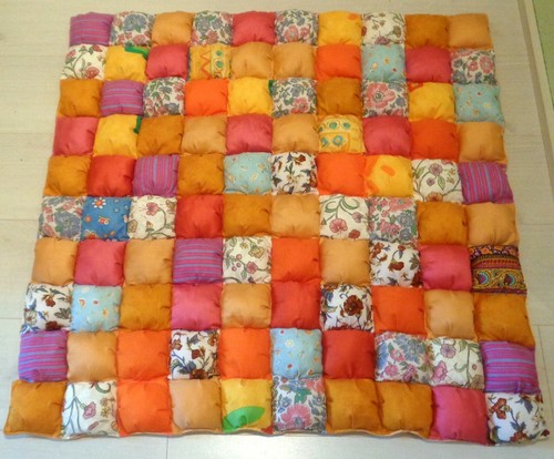 Patchwork krabbeldecke 90x90 - 90x90, /