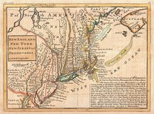 A4 Reprint of Old Map New York