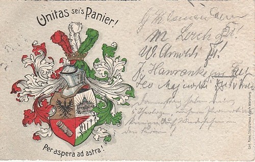 Studentika 1910 unitas breslau - studentika,