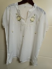Bluse vintage folklorestil - bluse, ,folklorestil