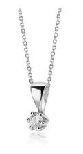 Collier mit Diamant 0,05 Karat