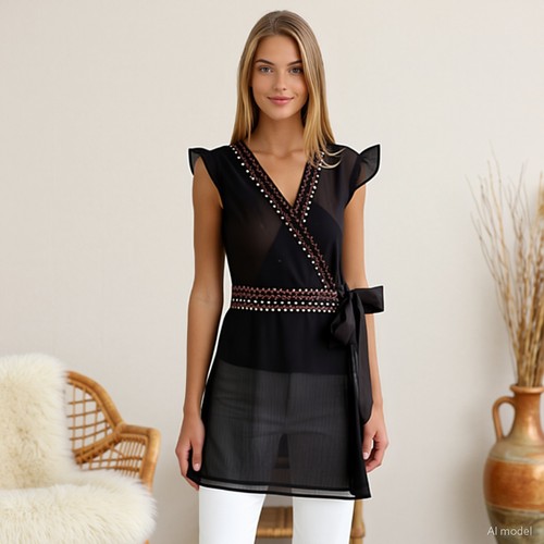 Vintage glam tunikakleid - vintage,