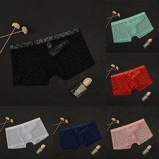 Modische Elefantennasen Unterwäsche für Männer mit sexy Netz und Rautenmuster