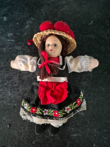 Puppe mit strohhut höhe - mit, 16