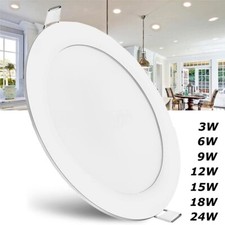 LED Panel Einbaustrahler 230V Spots Flach Einbauleuchte Rund/Eckig Deckenleuchte