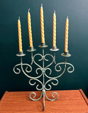 10 x handgefertigte Tafelkerzen reines Bienenwachs Spiral gedreht Kegel 20 x 1,8 cm