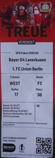 TICKET DFB Pokal 2019/20 Bayer