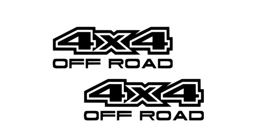 Aufkleber 4x4 off - off, road