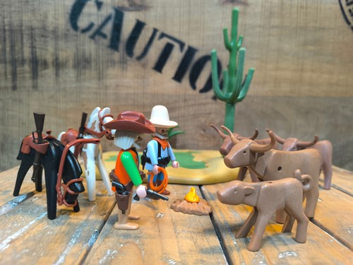 Playmobil 3801 cowboys - playmobil,