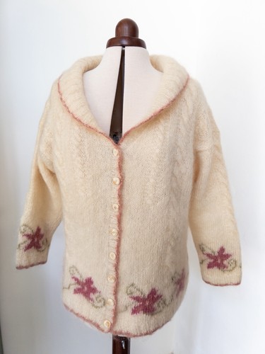 Vintage handgestrickt creme