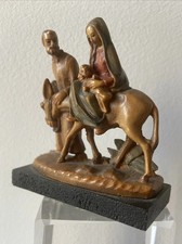 Miniatur Schnitzerei- Josef Maria mit Kind - Bozen Meran - 2,7x6x6,5cm-vintage