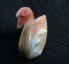 Onyx Marmor Schwan - Dekofigur
