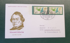 Erstagsbrief, echt gelaufen , eduard mörike , so.st. bonn vom 15.05.1975