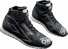 OMP One TT Schuhe für Mechaniker/Beifahrer Schwarz/Silber 37-48 FIA 8856-2018