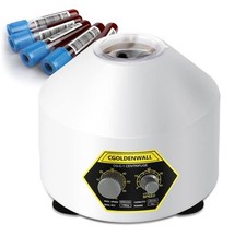 CGOLDENWALL Laborzentrifuge mit 6*20 ml Zentrifugenröhrchen &Transparentem