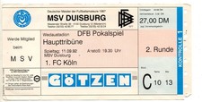 Ticket Pokal MSV Duisburg - 1