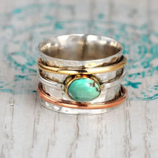 Retro Recycle Ring im Vintage