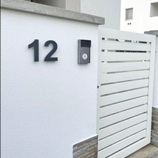 Hausnummer acryl anthrazit - acryl,