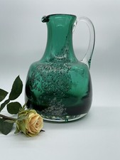 Glasvase mit silbernen blasen - silbernen,