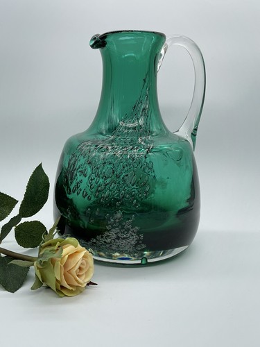 Glasvase mit silbernen - mit,