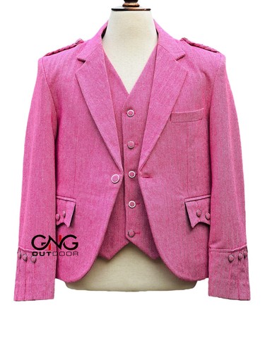 Herren schottisch pink tweed - schottisch,