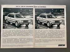 Fiat 131 Supermirafiori Sportwagen & Limousine 1979 Vintage Ad Werbung Reklame
