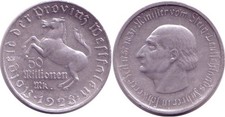 Notgeld millionen mark - millionen, 1923