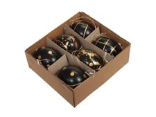 12 STK Ostereier schwarz Gold