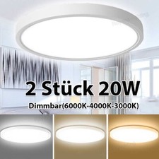 2x 20W LED Deckenleuchte