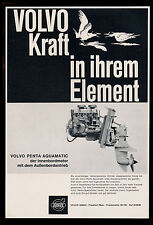 Grosse Werbung 1963 VOLVO PENTA AQUAMATIC Innenbordmotor  mit Außenbordantrieb