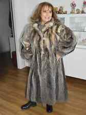 PELZ PELZMANTEL ECHT RACCOON + OPOSSUM AUS KANADA KEINE NERZMANTEL SILBERFUCHS