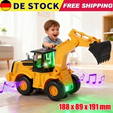 LED Bagger Spielzeug Kinderspielzeug Auto Kinderspielzeug Bagger mit Lichtern DE