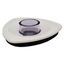 Braun Deckel mit Stopfen weiß