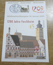 Briefmarkenübergabe 2005 Forchheim 1200 Jahre Forchheim Marke Sonderstempel