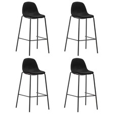 Barhocker stk schwarz stoff - 4, stk.