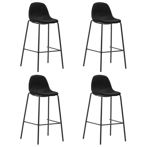 Barhocker stk schwarz stoff - barhocker,