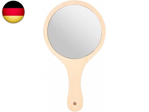 Friseur handspiegel mit holz - friseur,