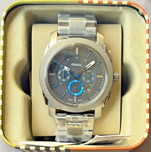 Fossil machine 45mm - machine, black