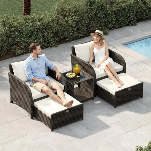 Outdoor rattan sofa - rattan, lounge