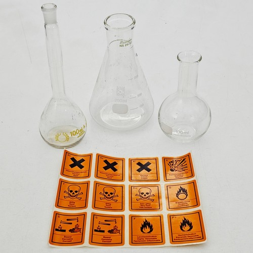 Laborgläser 100ml 250ml - 3x,