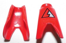 06033, 2x Mantel, Reitermantel, lange Jacke, rot, bedruckt