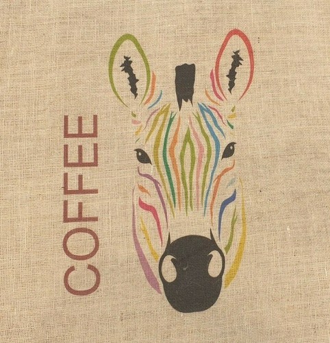 Kaffeesack motiv zebra - kaffeesack,